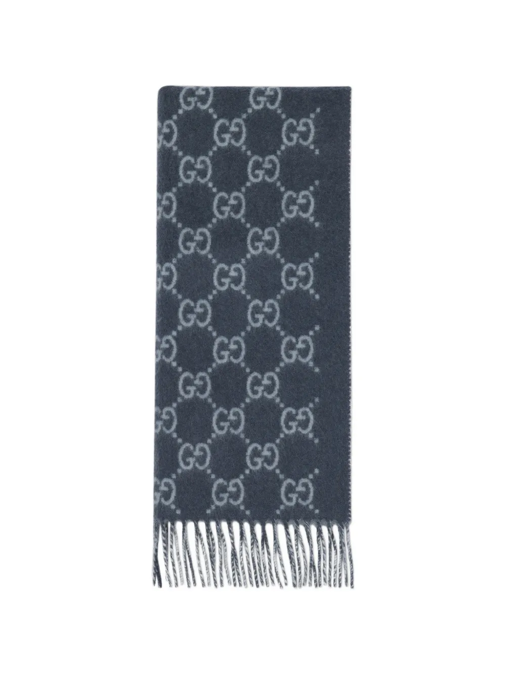 Gucci Schal aus Kaschmir mit GG - Blau