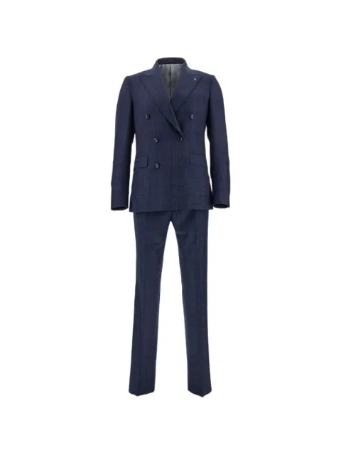 Tagliatore flap-pockets double-breasted suit