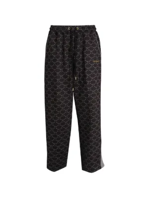 SAINT MXXXXXX skull-print Cotton Track Pants | Black | FARFETCH