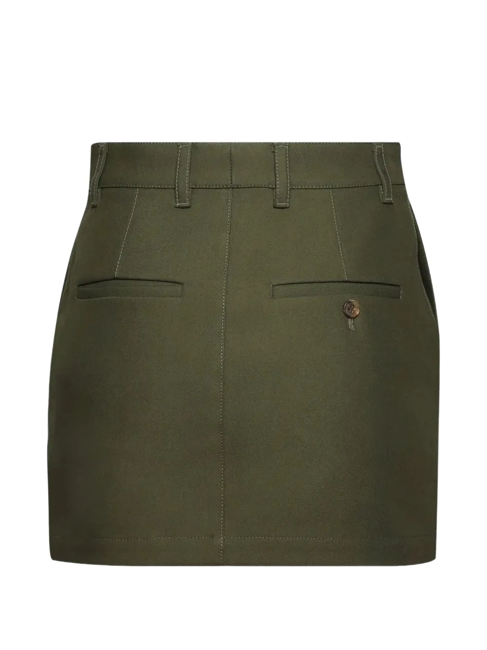 WARDROBE.NYC Drill mini-rok Groen