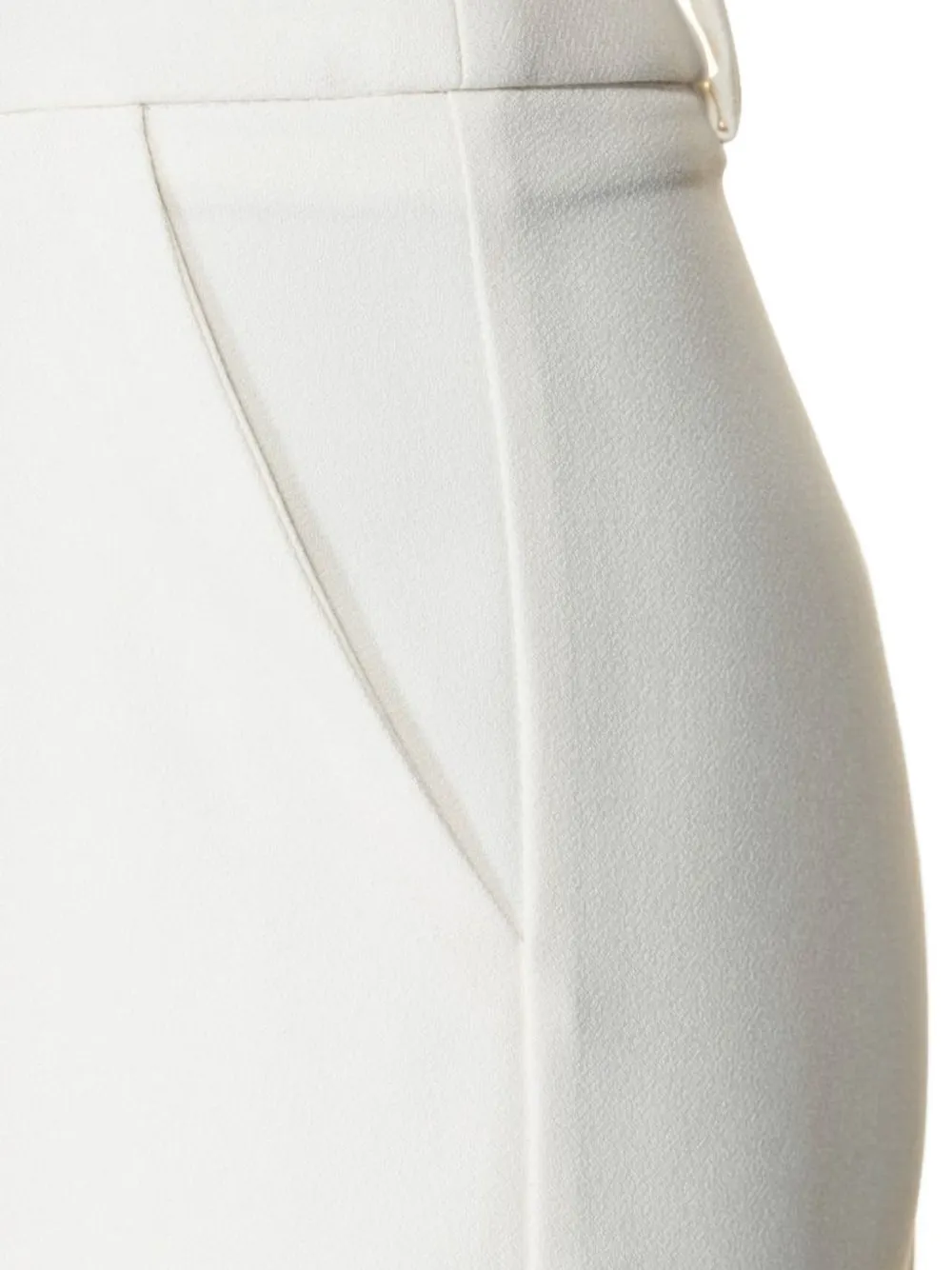  Lethicia Bronstein Flared Crepe Trousers - White 
