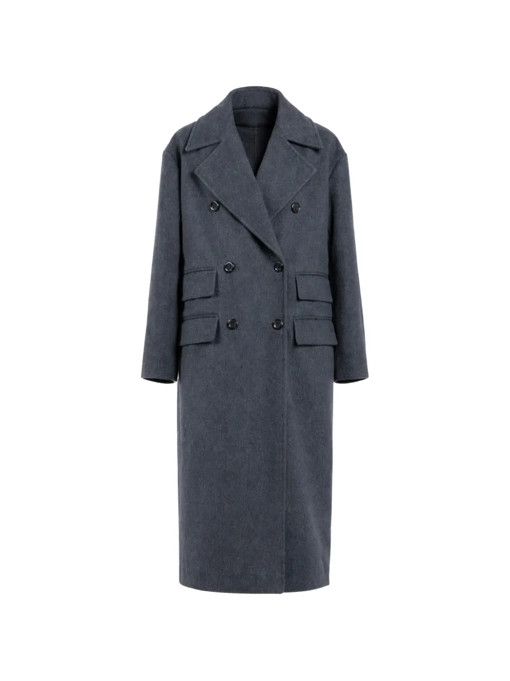 CHERRY BLUE double-breasted coat - Grigio