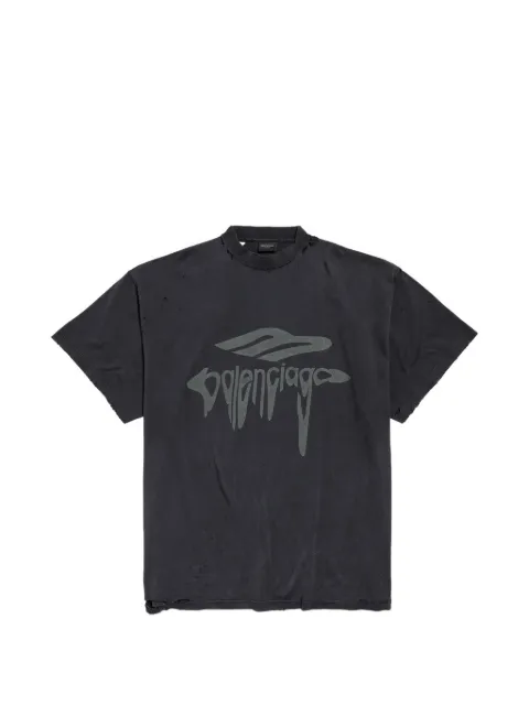 Balenciaga oversized graphic-print T-shirt