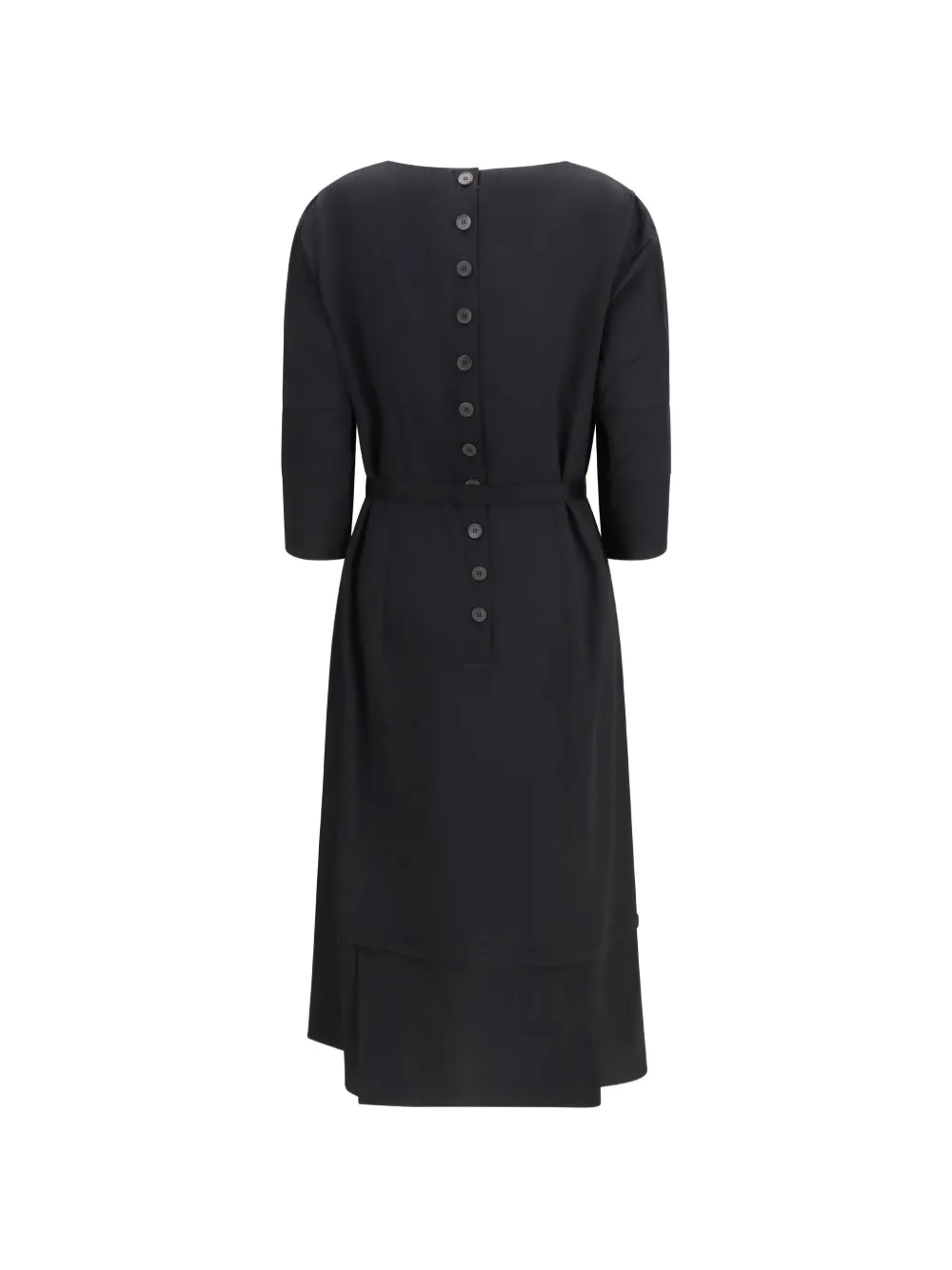 Prada Midi-jurk met ceintuur Zwart