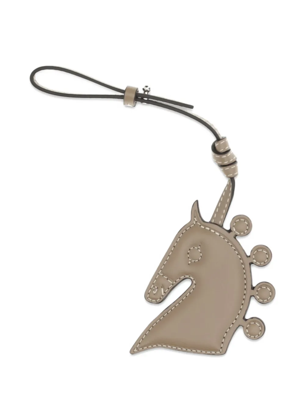 Max Mara unicorn leather keyring - Nude