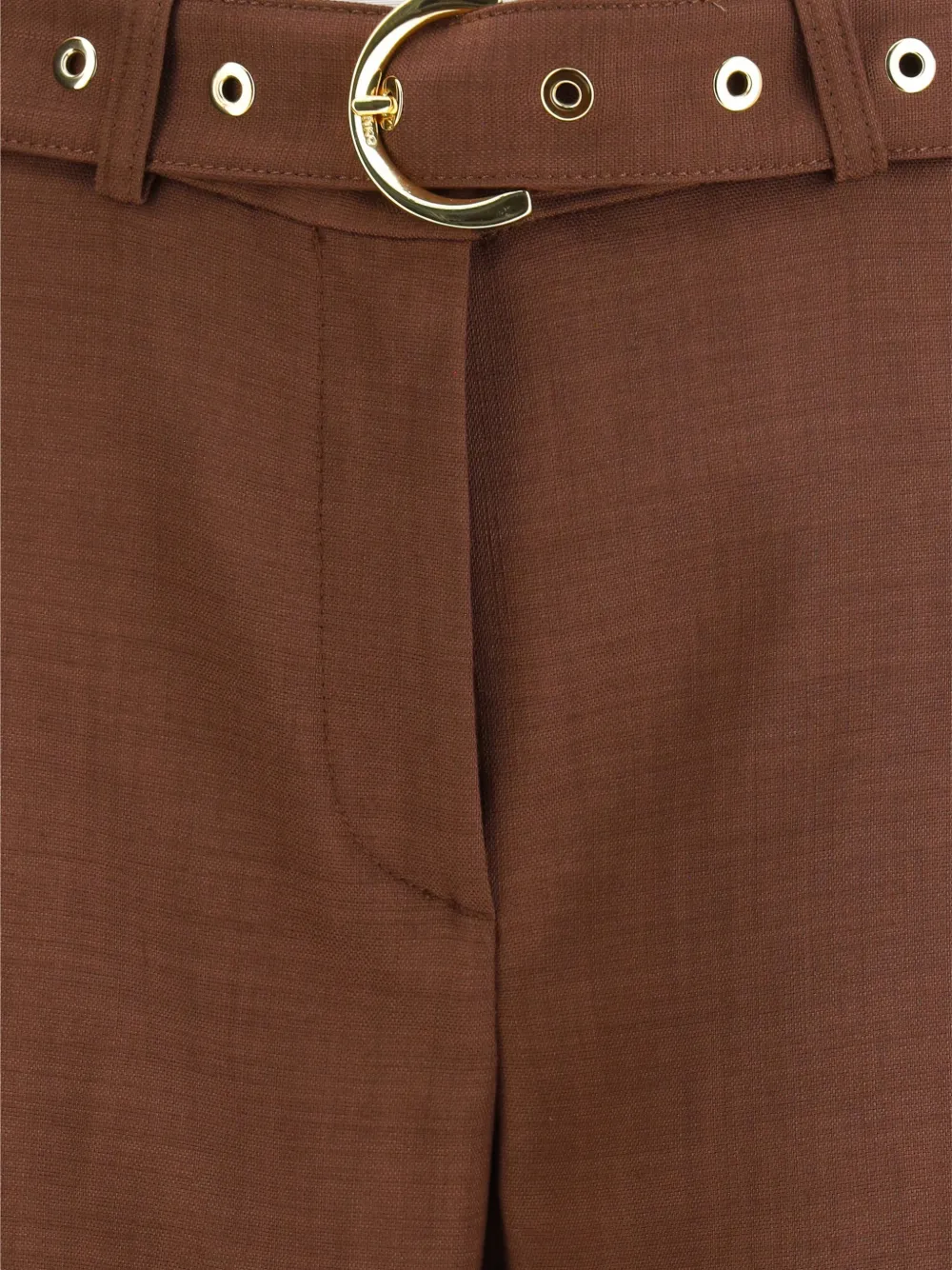 PINKO Broek met ceintuur Bruin