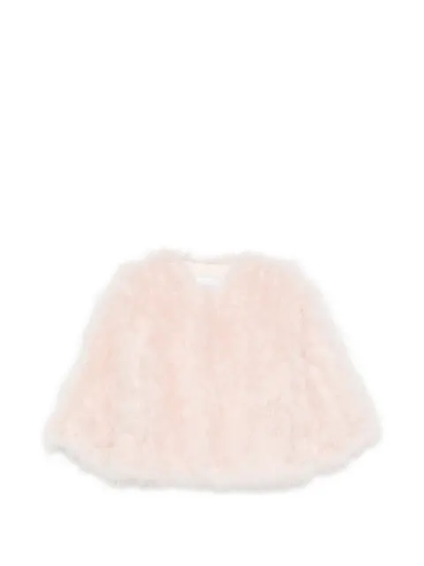 Yves Salomon feather crooped jacket