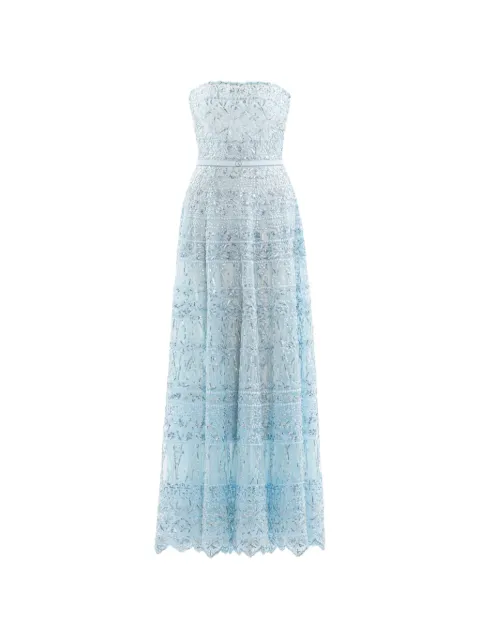 Saiid Kobeisy beaded-embroidered maxi dress