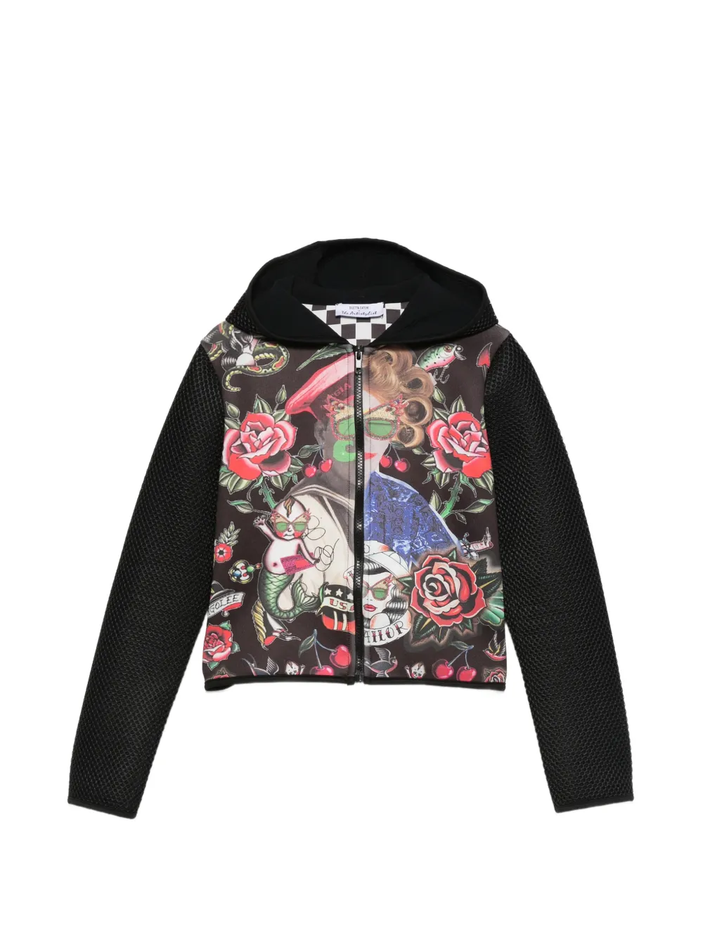 The Artistylist Gemusterte Old School Bomberjacke - Schwarz