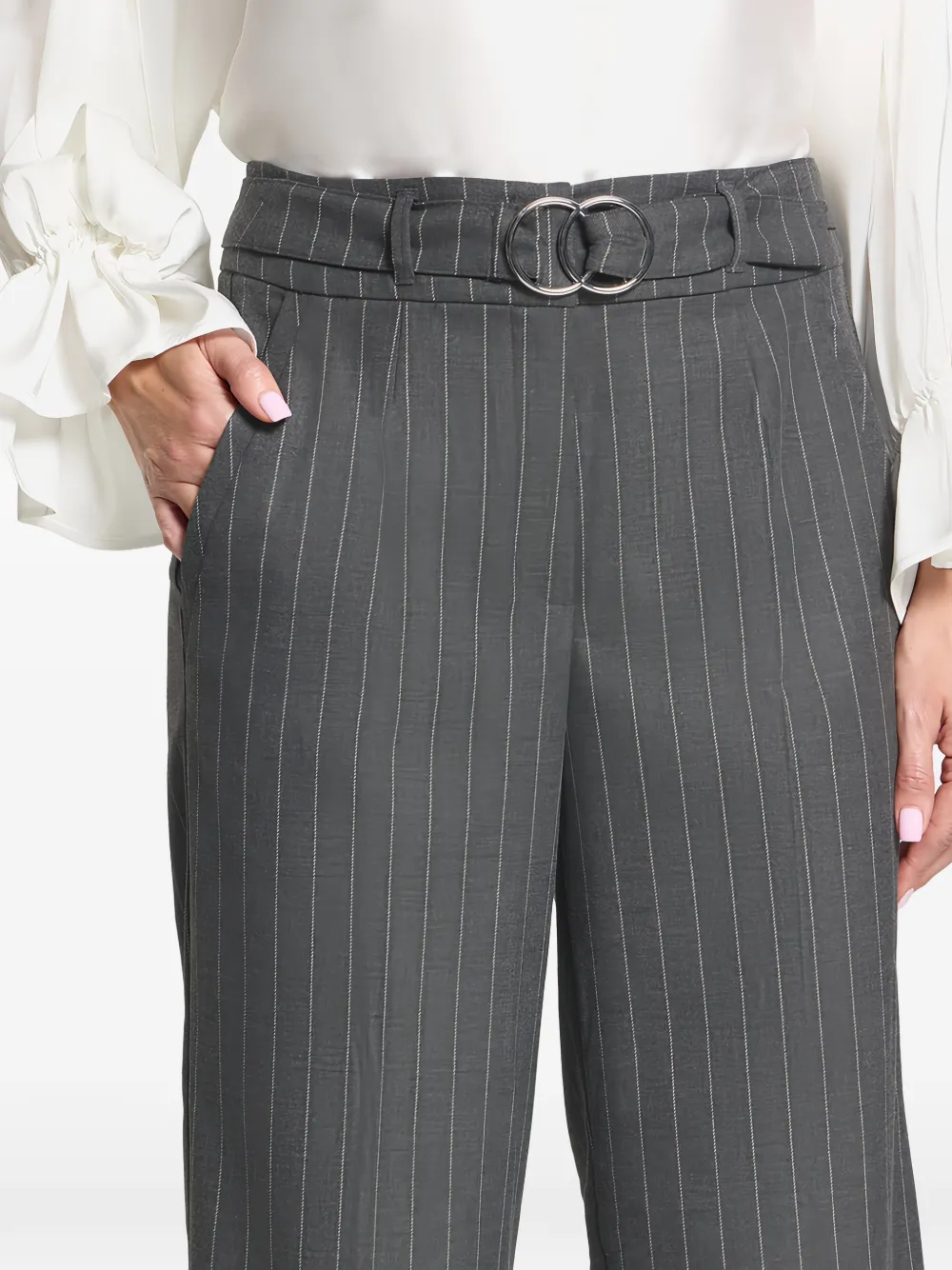 Marlene Pinstripe Trousers