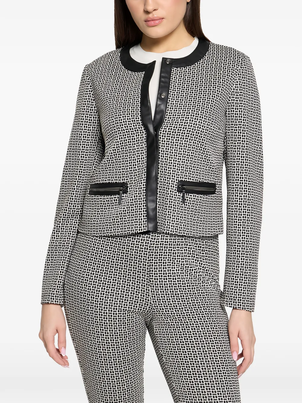  Betty Barclay Geometric-print Jacket - Neutrals 