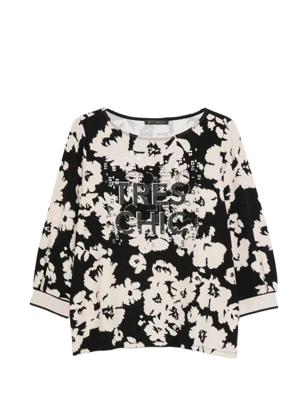 Betty Barclay abstract-pattern T-shirt - Nero