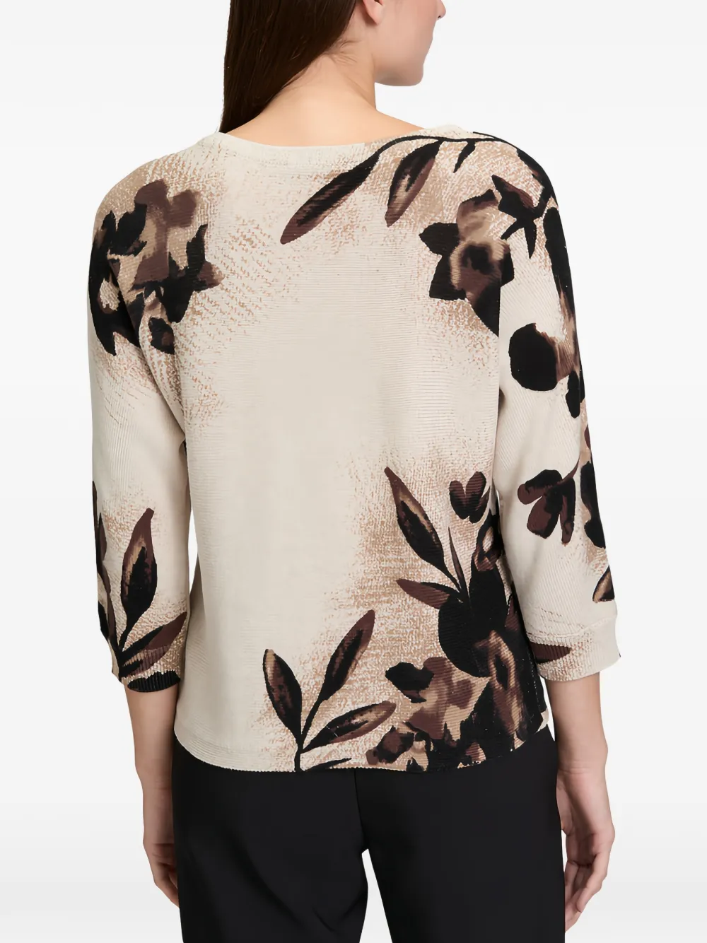  Betty Barclay Floral-print Embellished Sweater - Neutrals 