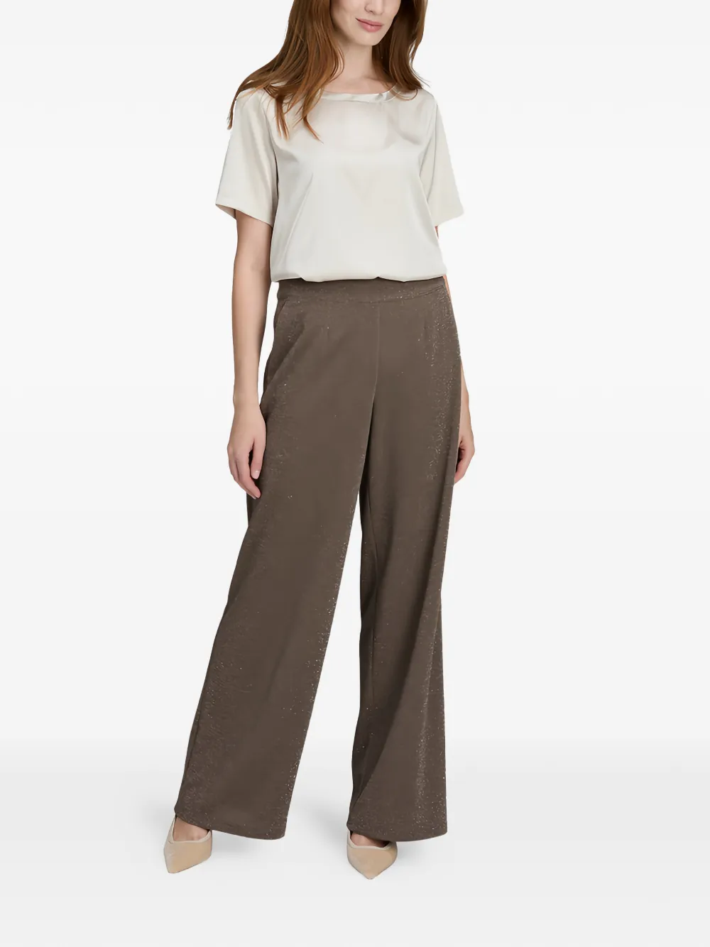  Betty Barclay Wide-leg Trousers - Brown 