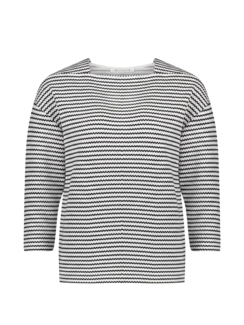 BETTY & CO patterned square-neck long-sleeve top