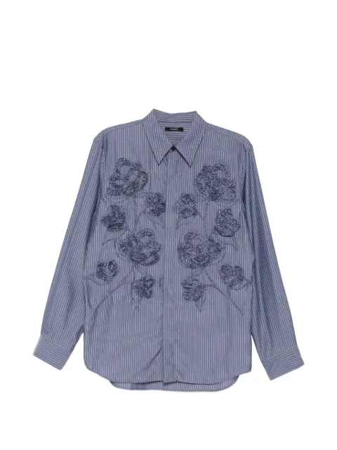 Taakk floral-embroidered shirt