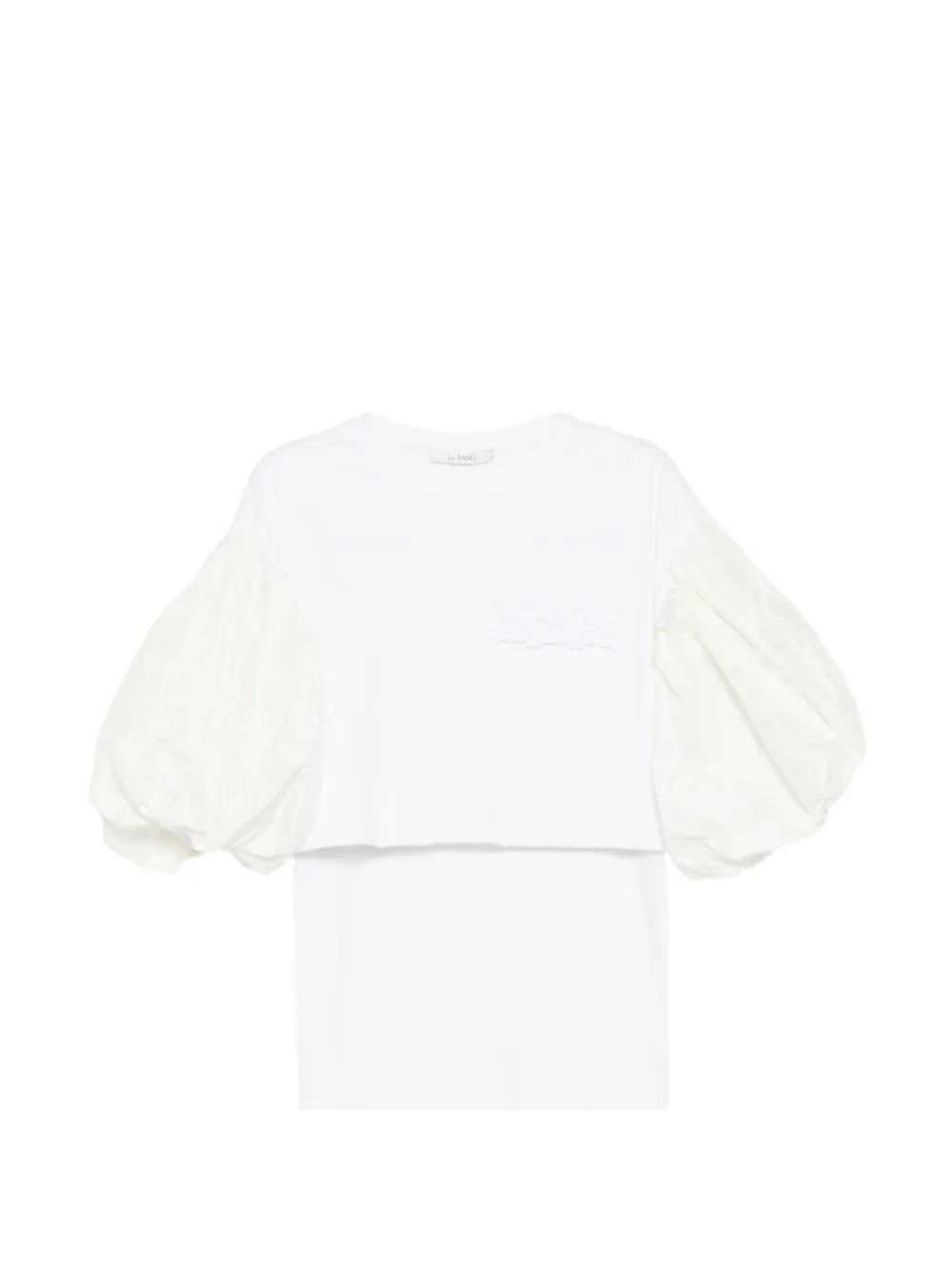 by FANG balloon-sleeves T-shirt - Weiß