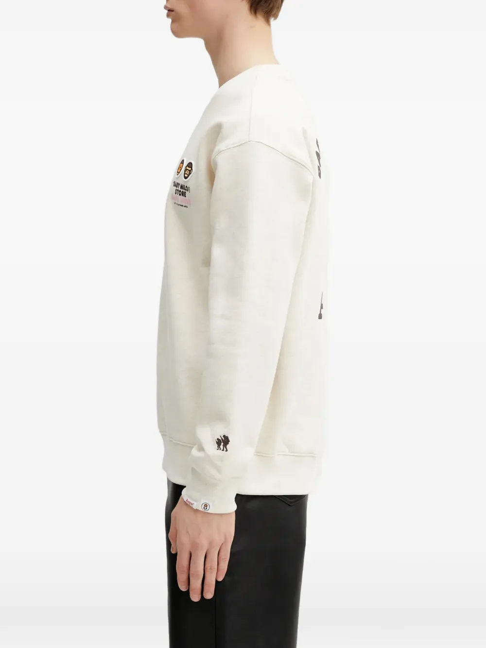 AAPE BY *A BATHING APE x Baby Milo Store AAPEUNVS sweater met ronde hals Beige