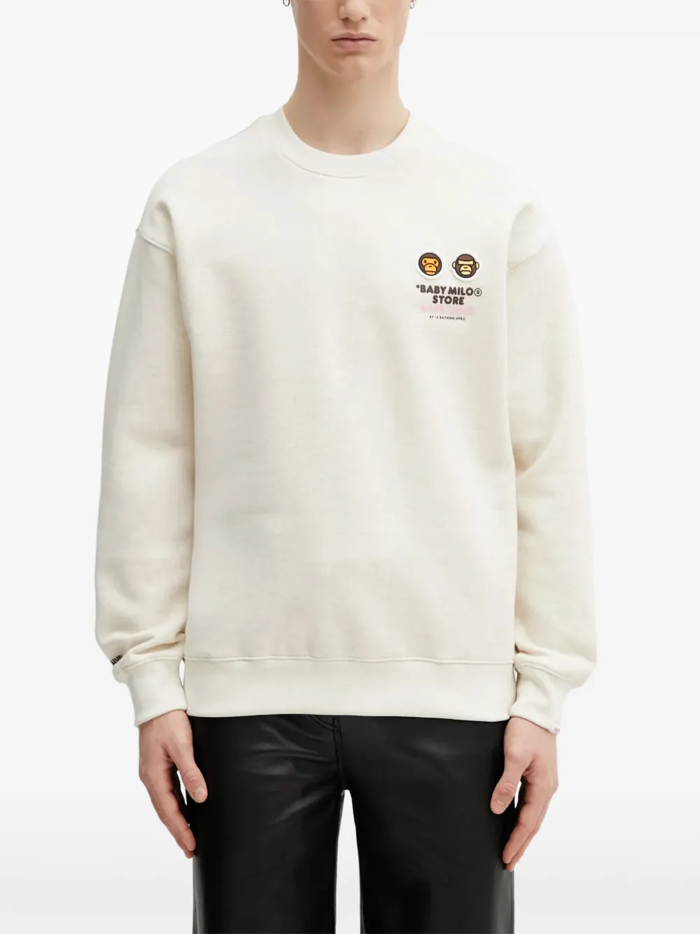 AAPE BY *A BATHING APE® x Baby Milo Store Felpa girocollo AAPEUNVS - Toni neutri