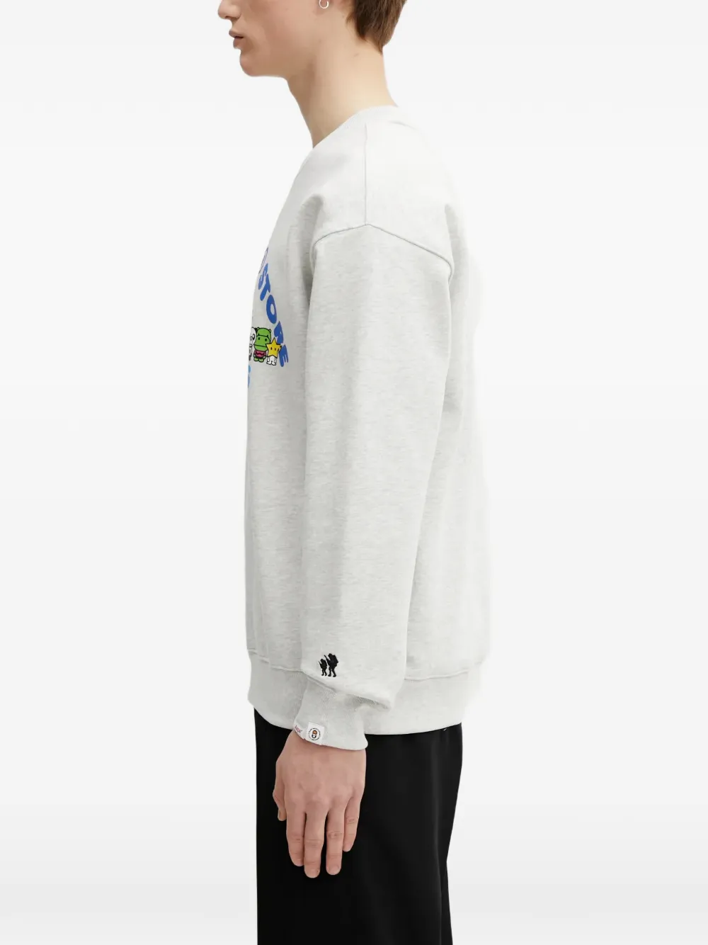 AAPE BY *A BATHING APE x Baby Milo Store AAPEUNVS sweater met ronde hals Grijs