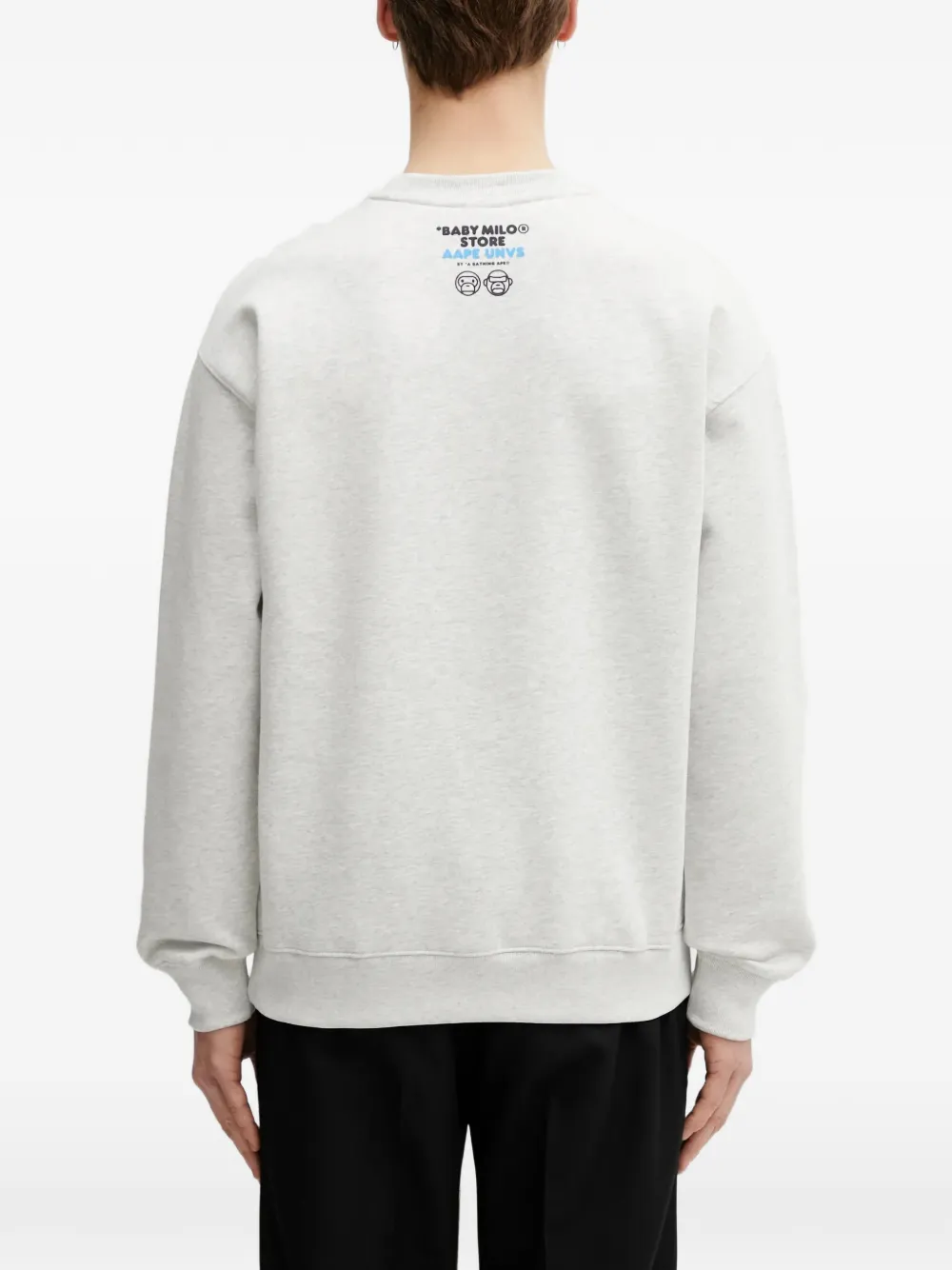AAPE BY *A BATHING APE x Baby Milo Store AAPEUNVS sweater met ronde hals Grijs
