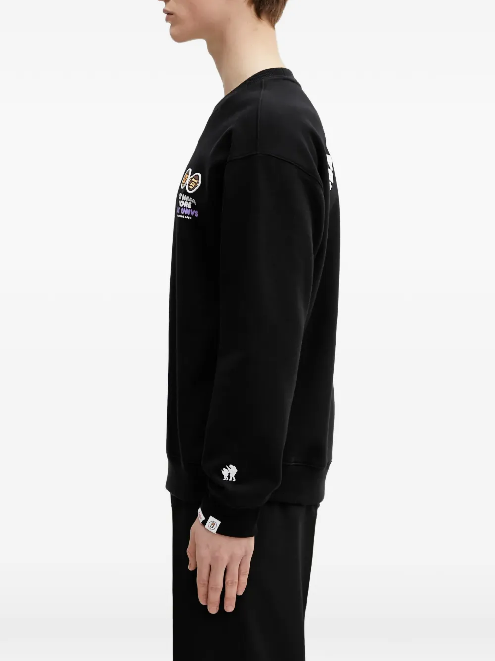 AAPE BY *A BATHING APE x Baby Milo Store AAPEUNVS sweater met logopatch Zwart