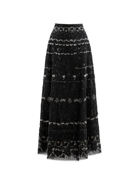 Saiid Kobeisy A-line beaded-embellishment maxi skirt