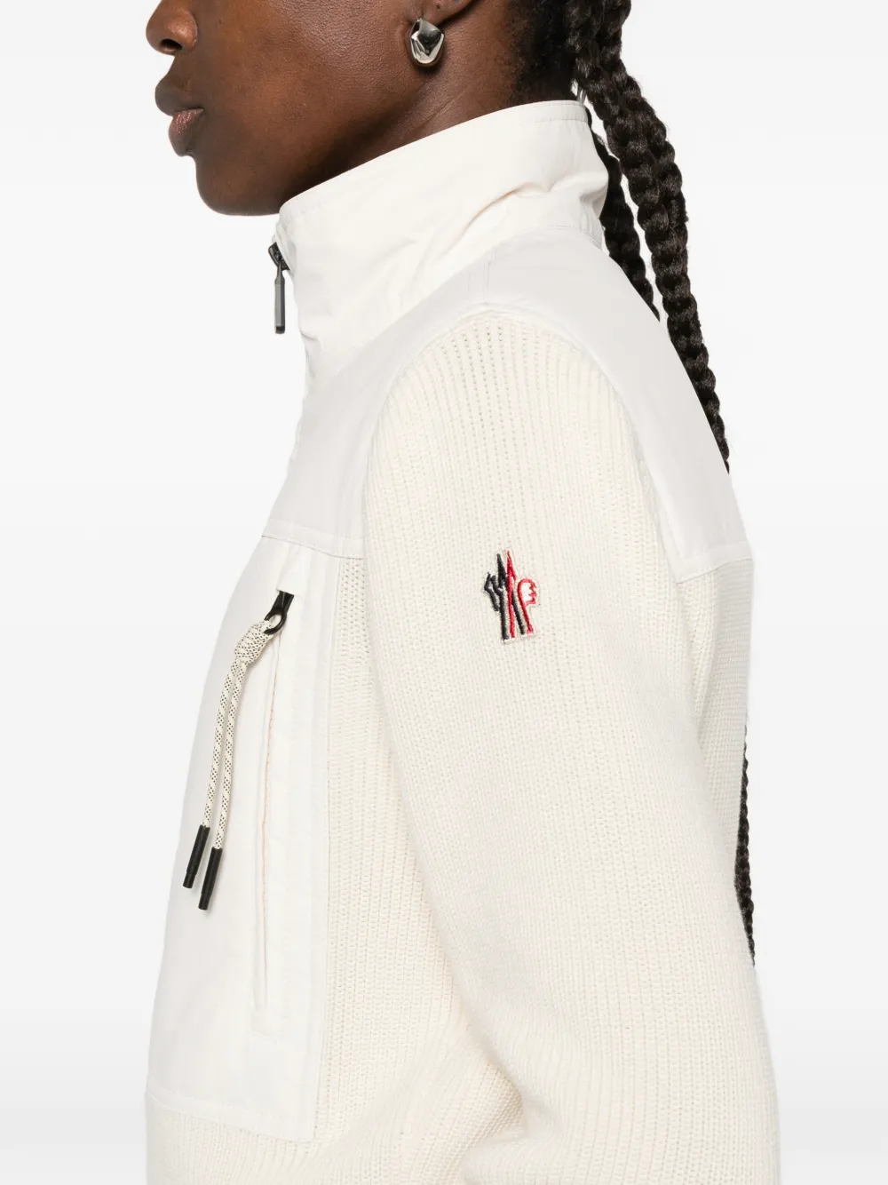 Moncler Grenoble Vest met rits Beige