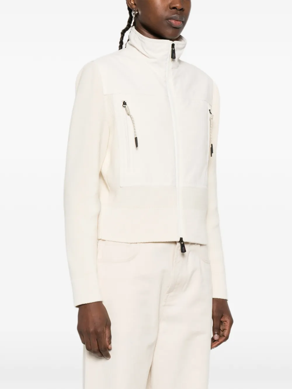  Moncler Grenoble Zip-up Cardigan - Neutrals 