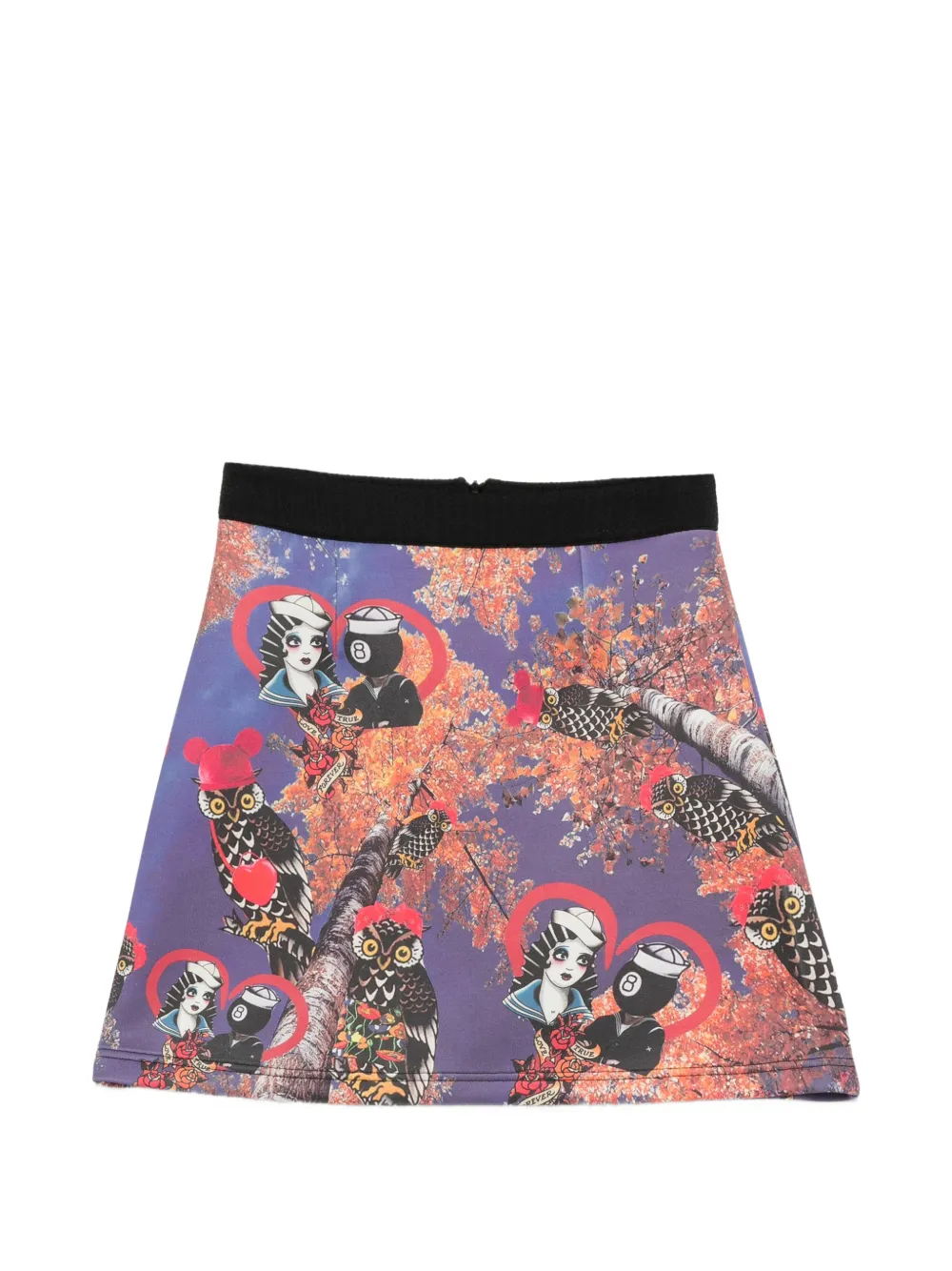 Autumn Printed Mini Skirt