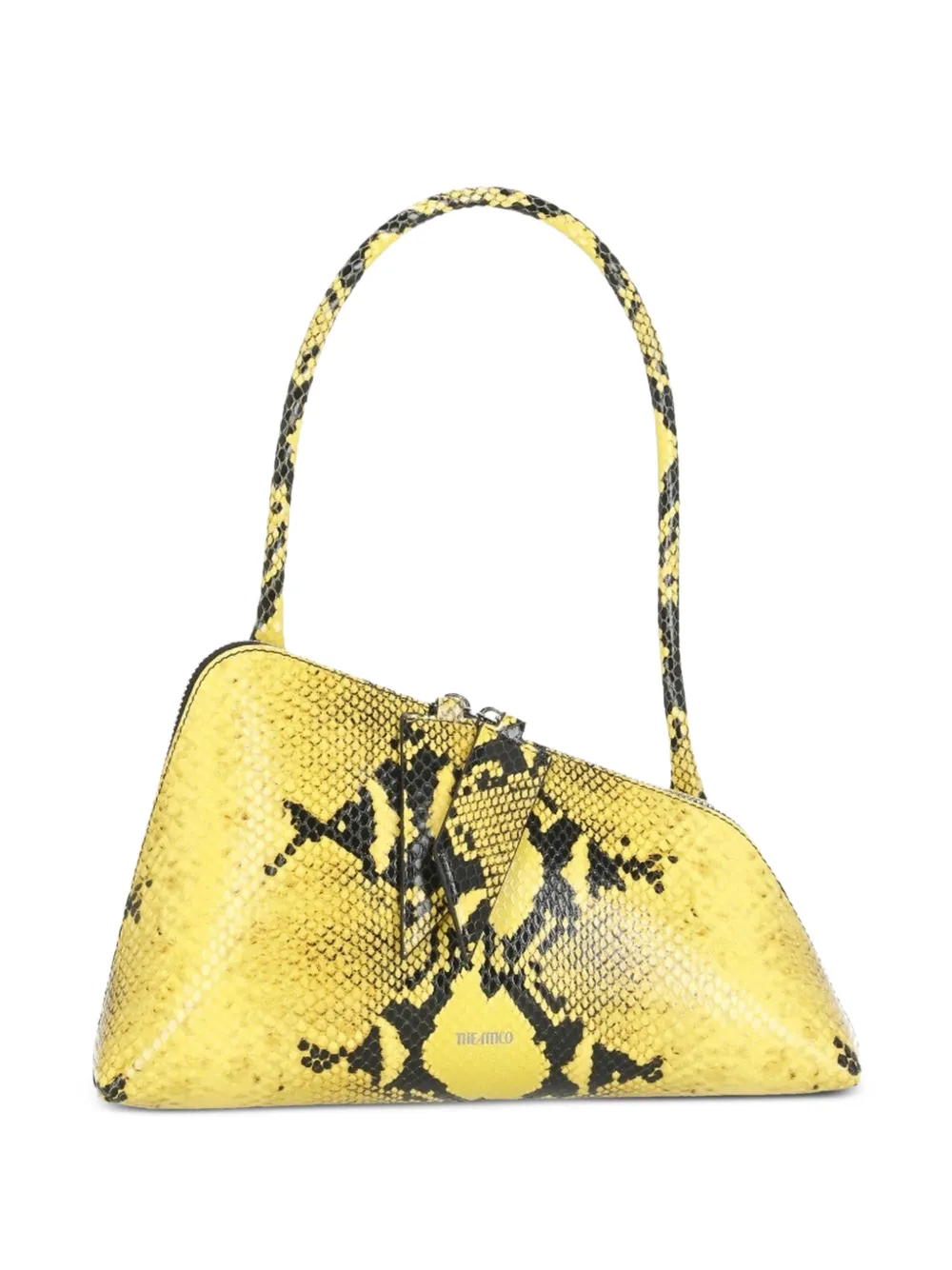 The Attico Sunrise snake-print shoulder bag - Giallo