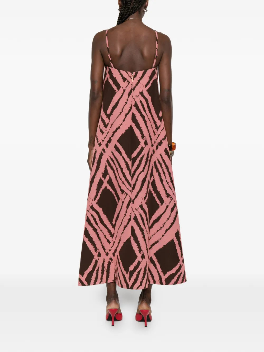 JOSEPH Midi-jurk met banaan print Roze