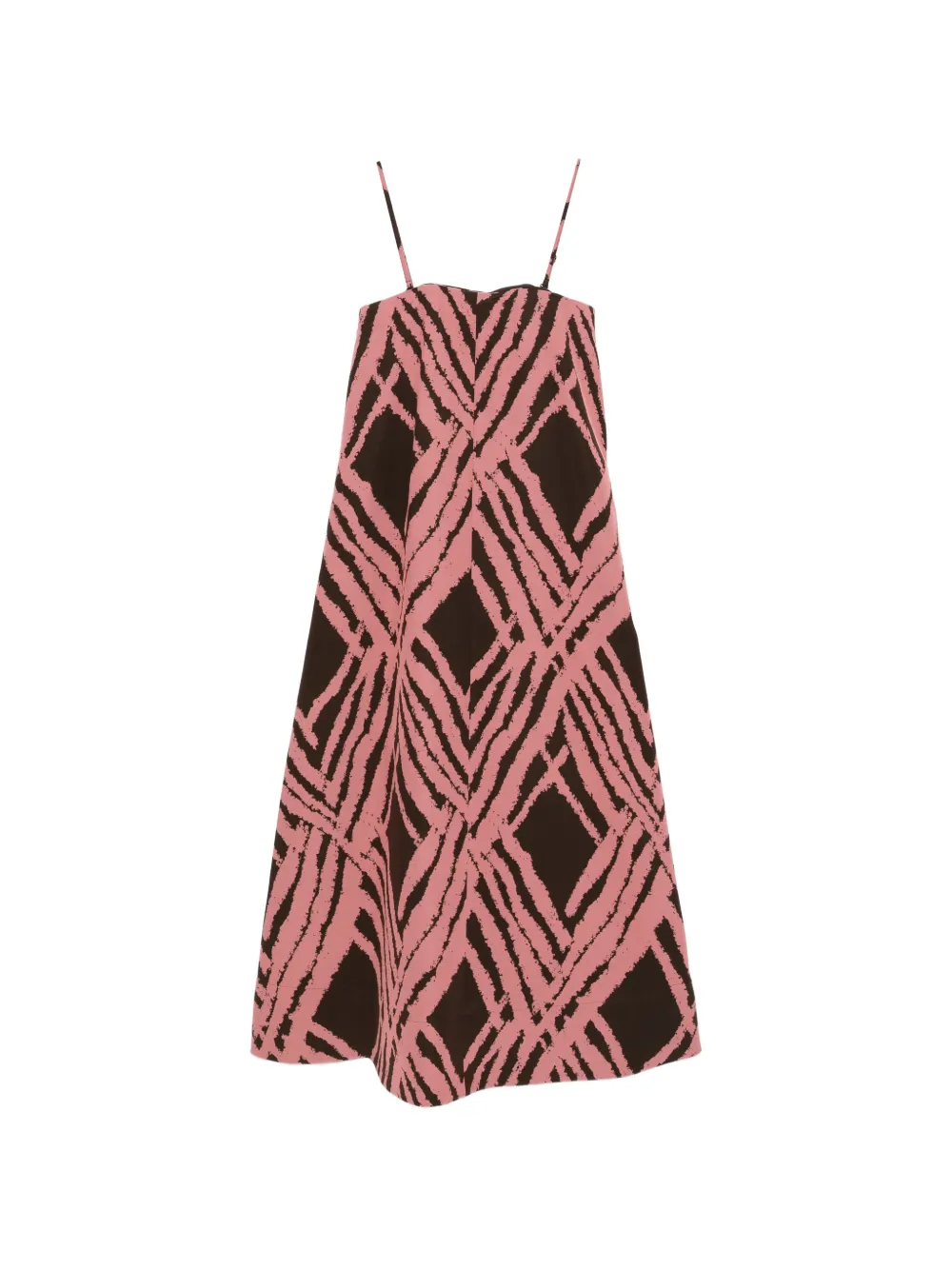JOSEPH Banna-print midi dress - Rosa
