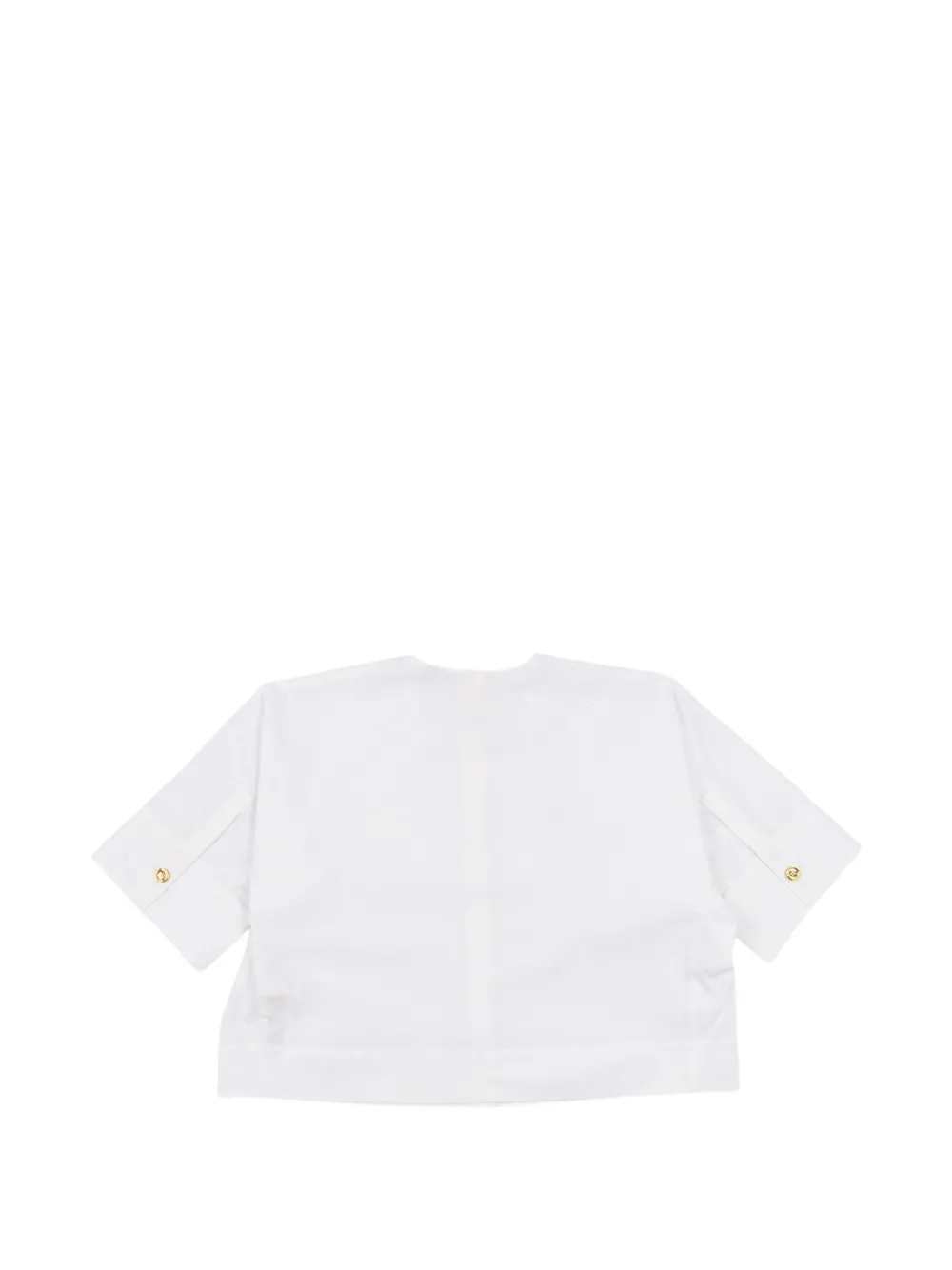  Givenchy Kids Camisa Con Parche Bordado - Blanco 