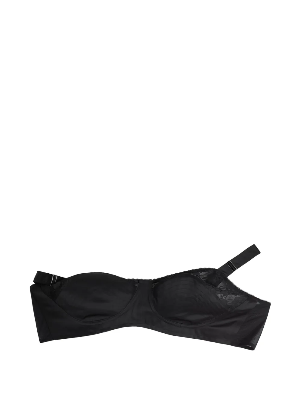 Vaquera lace-detail bra - Nero