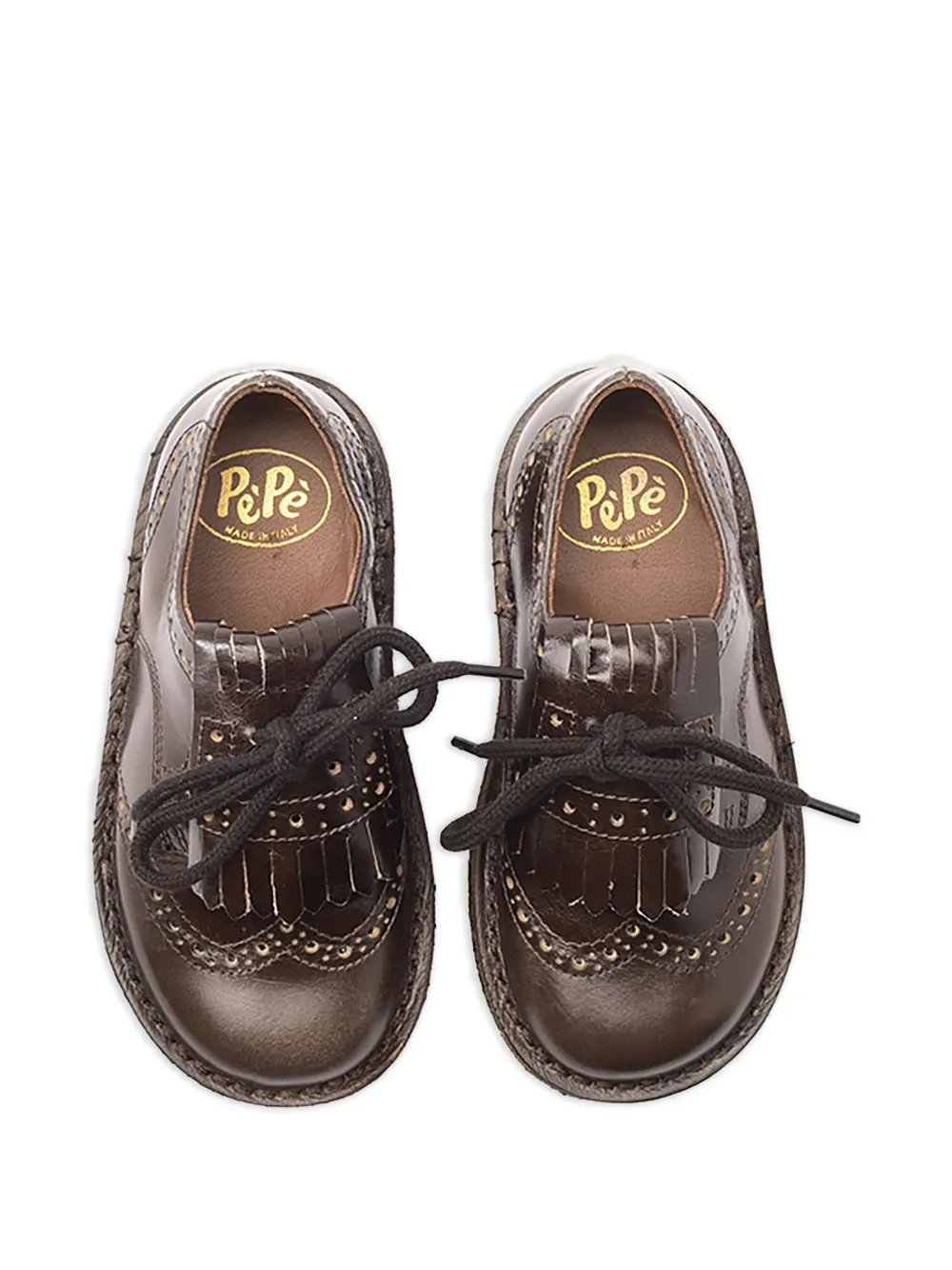 Pépé Kids Brogues met veters Bruin