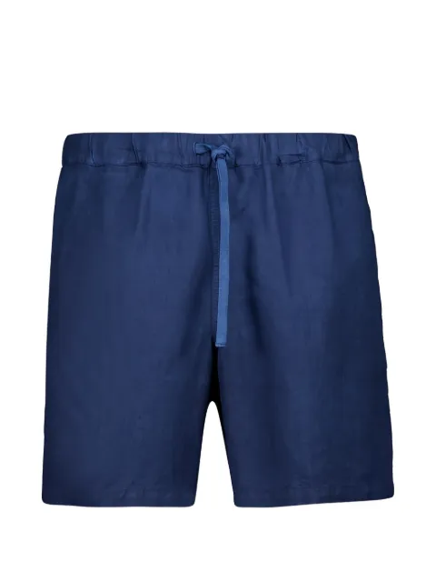 120% Lino drawstring-fastening shorts