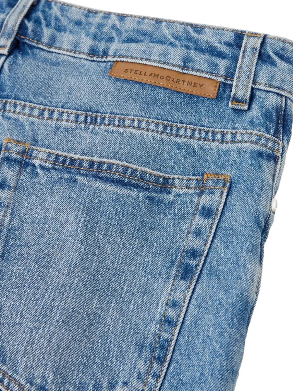 Stella McCartney Jeans met logodetail Blauw