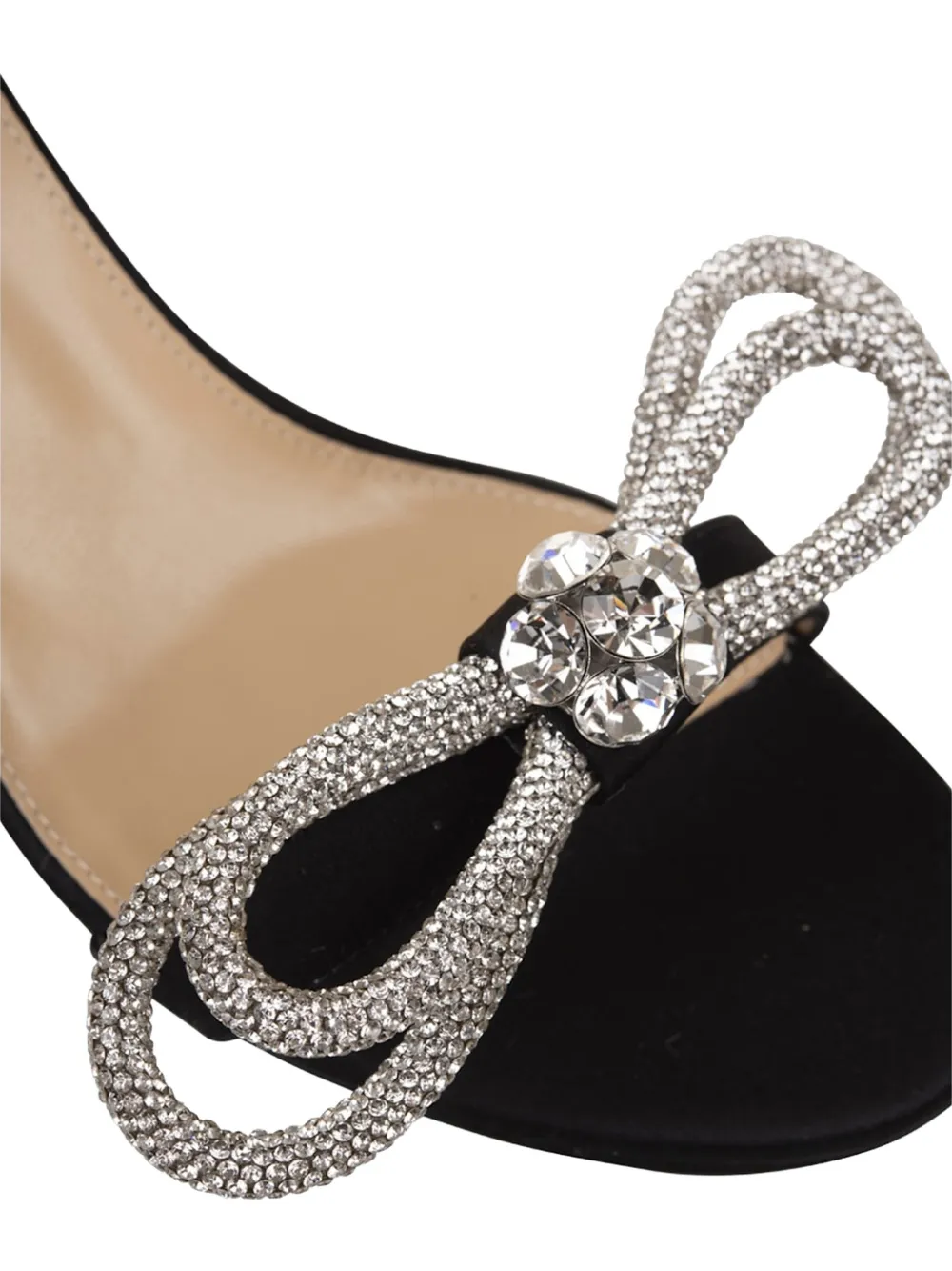 MACH & MACH Double Bow sandalen Zwart