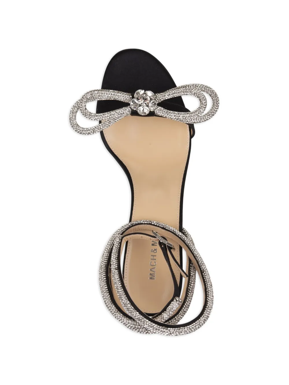  Mach & Mach Double Bow Sandals - Black 