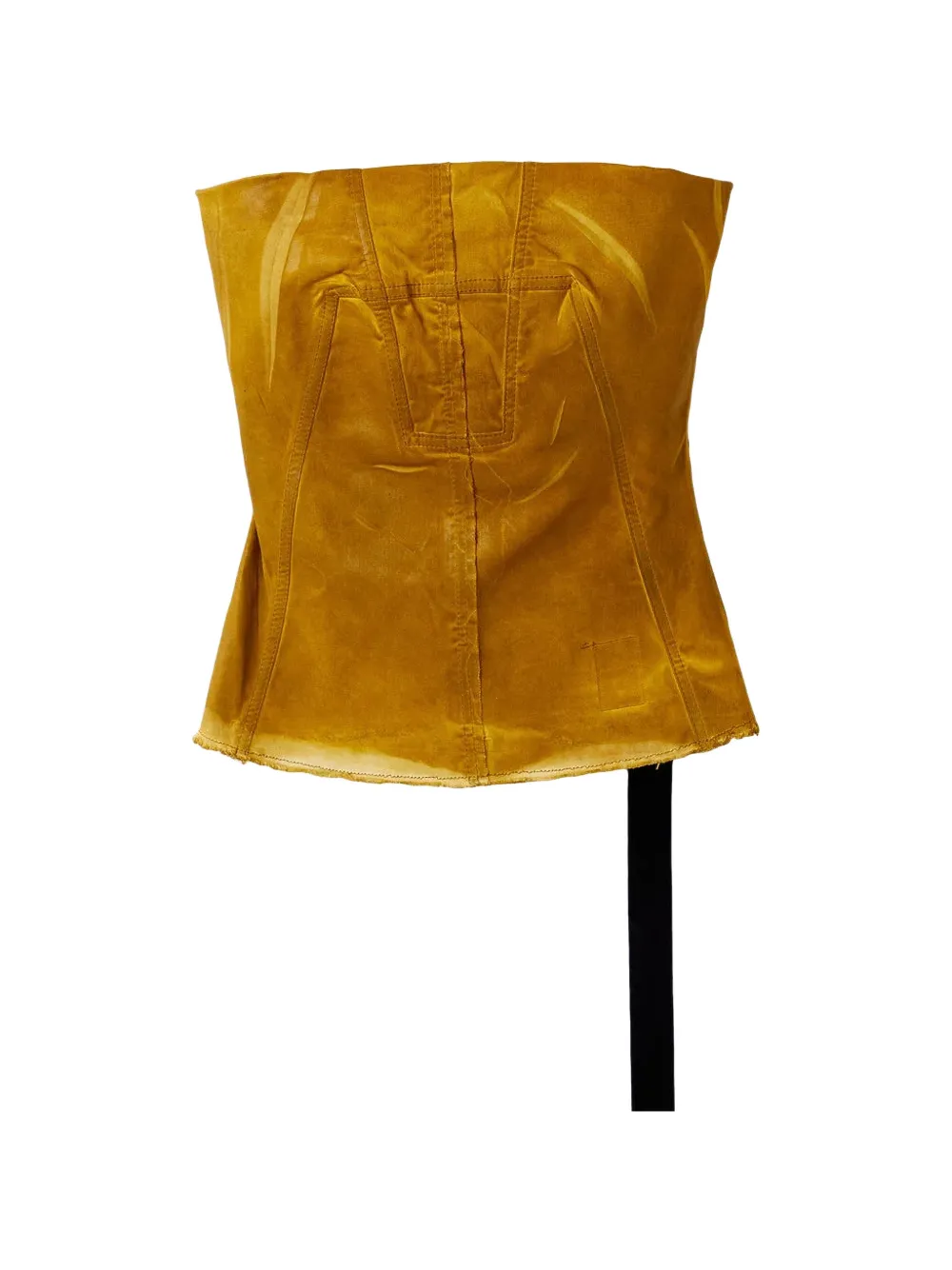 Rick Owens DRKSHDW zip-fastening top - Gelb