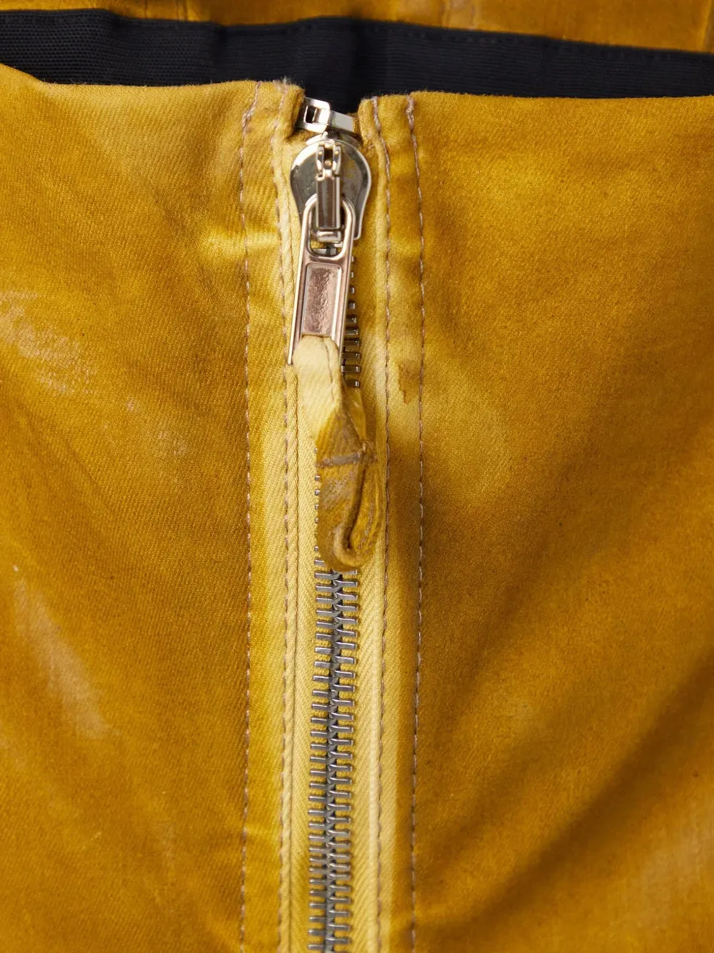 Rick Owens DRKSHDW Top met ritssluiting Geel