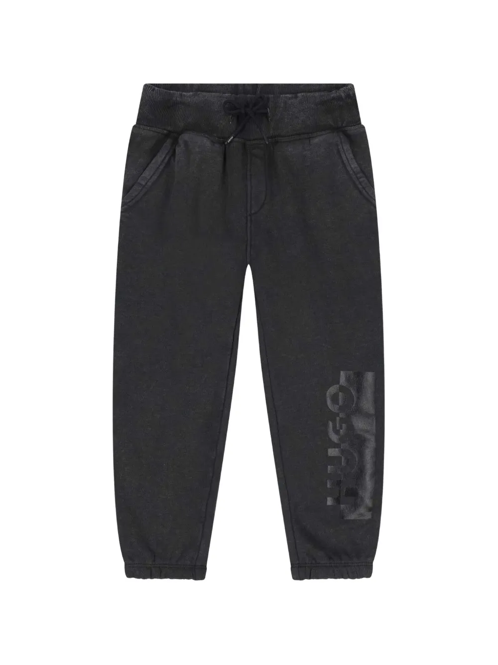HUGO KIDS drawstring track pants - Nero