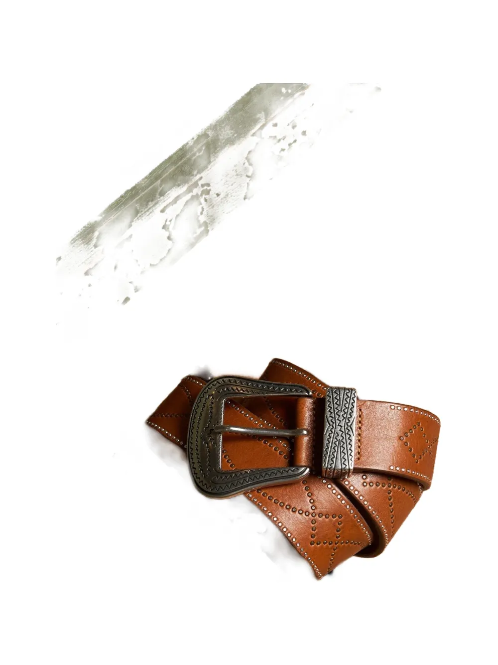 Fortela Denver Leather Belt In Brown