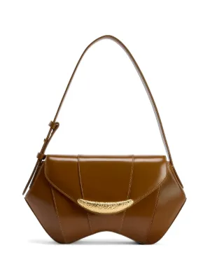 Bally レザーショルダーバッグ | ブラウン | FARFETCH JP