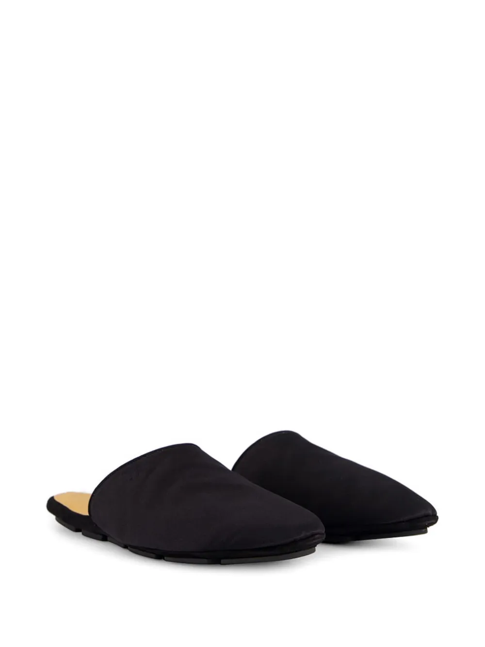 TOM FORD Leren slippers Zwart