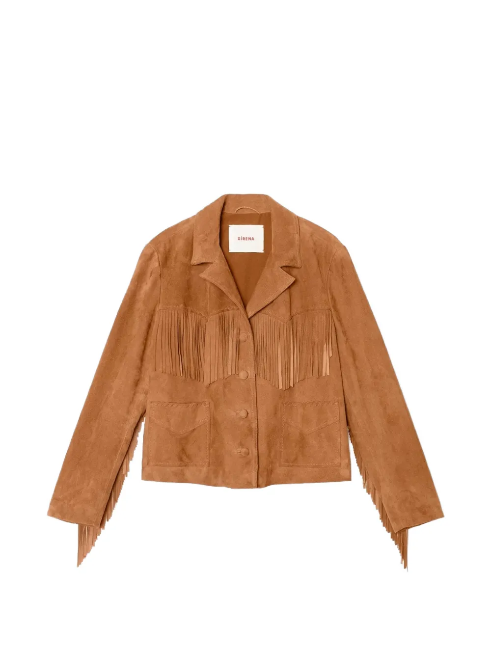 Xirena fringed jacket - Toni neutri