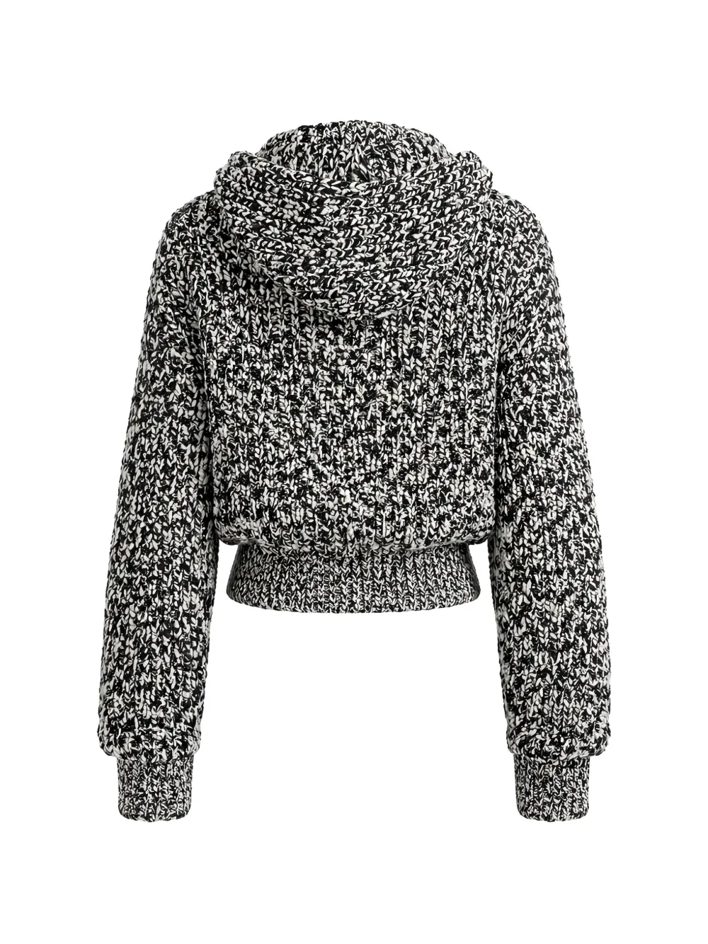  Nanushka Sonnet Knitted Hooded Jacket - Black 