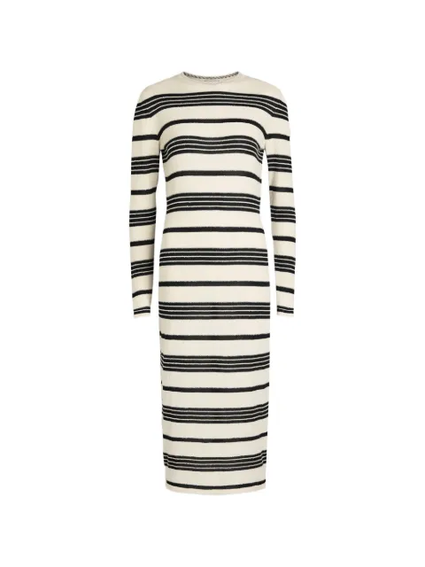 Moncler striped midi dress