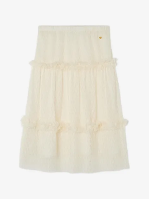 Versace Kids falda con medallón y volantes